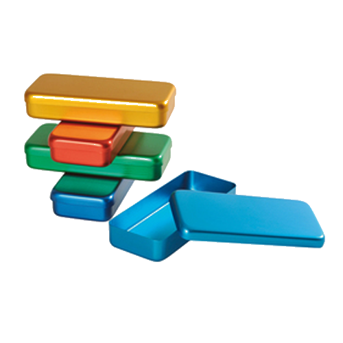 Boîte Aluminium colorée - Non stérile