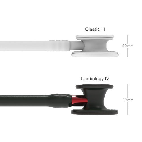 Stéthoscope 3M™ Littmann® Cardiologie IV™ Black Édition Base Rouge - NOIR - MyStetho