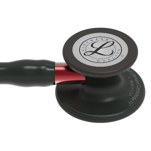 Stéthoscope 3M™ Littmann® Cardiologie IV™ Black Édition Base Rouge - NOIR - MyStetho