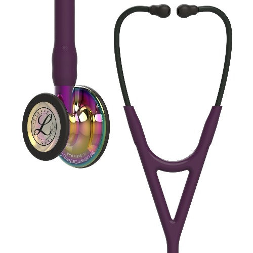 Stéthoscope 3M™ Littmann® Cardiologie IV™ Édition Rainbow Brillant - PRUNE - MyStetho
