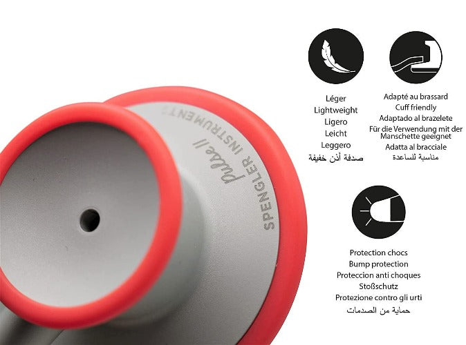 Stéthoscope Spengler® Dual Pulse II™ double pavillon - CORAIL - MyStetho