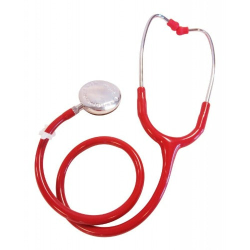 Stéthoscope Spengler® Laubry™ chrome simple pavillon - ROUGE - MyStetho
