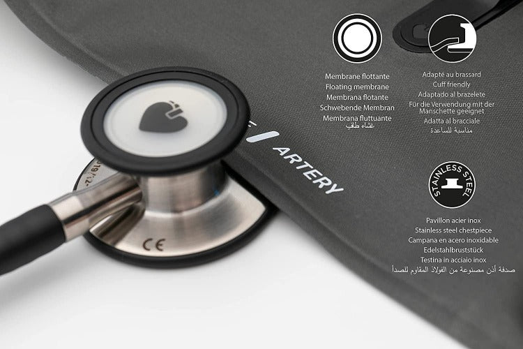 Stéthoscope Spengler® Magister II™ double pavillon - GRIS - MyStetho
