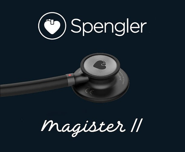 Stéthoscope Spengler® Magister II™ double pavillon - NOIR - MyStetho