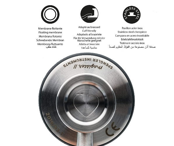 Stéthoscope Spengler® Magister II™ simple pavillon - GRIS - MyStetho
