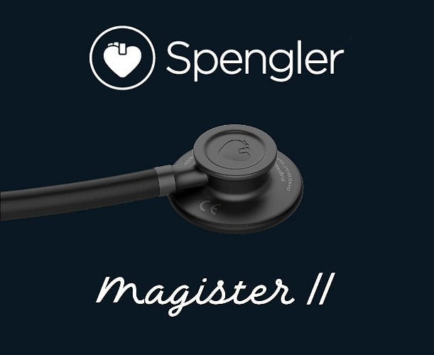 Stéthoscope Spengler® Magister II™ simple pavillon - NOIR - MyStetho